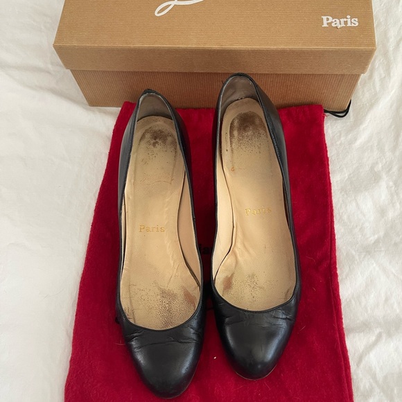 Christian Louboutin simple pump 70 black- size 37 - Picture 2 of 16
